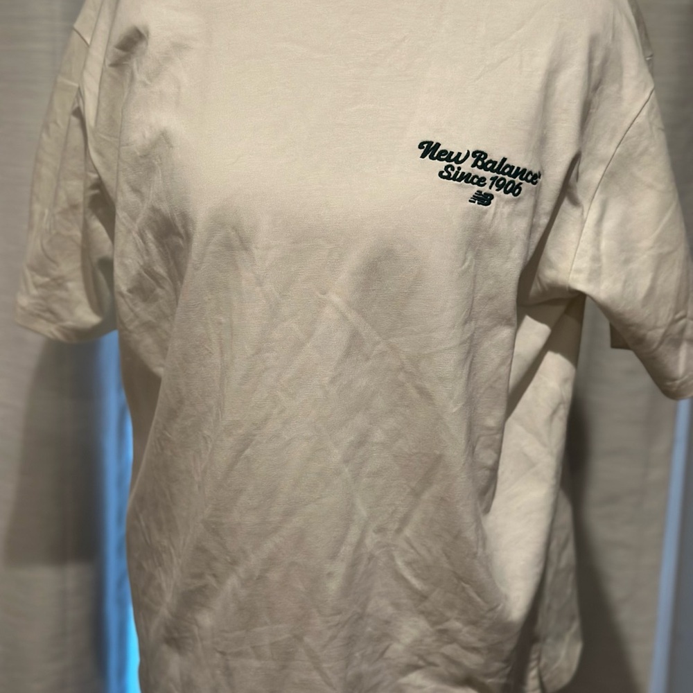 New Balance White Short Sleeve Tee